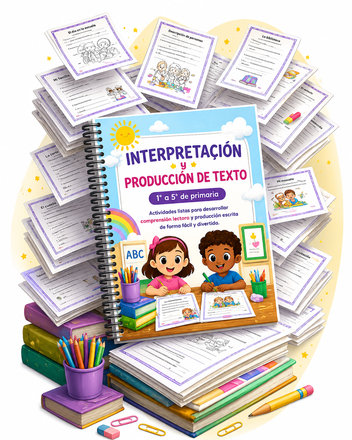 Biblioteca Completa — Comprensión y Producción Escrita 1° al 5° de primaria